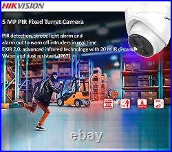 HIKVISION 5MP FULL Color CCTV SECURITY CAMERA SYSTEM Outdoor Night Vision PIR UK