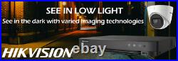 HIKVISION 8MP CCTV Security 4K Camera System 60M IR Distance Night Vision Kit UK