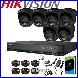 HIKVISION CCTV SECURITY SYSTEM 5MP AUDIO MIC CAMERA ColorVU Outdoor Night Vision