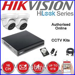 HIKVISION HILOOK CCTV Home SYSTEM 4MP DVR DOME NIGHT VISION OUTDOOR CAMERA KIT