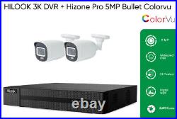 HIKVISION HILOOK CCTV SYSTEM 5MP CAMERA ColorVU DVR Home SECURITY KIT Mobile DIY