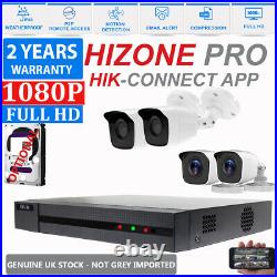 HIZONE PRO 4CH 8CH CCTV SYSTEM 1080P Full HD DVR KIT 2MP 20M NIGHT VISION CAMERA