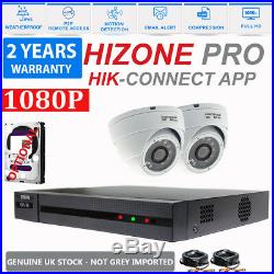 HIZONE PRO CCTV HD DVR 1080P NightVision Camera Home Security System Kit 1TB