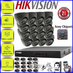 HIkvision 16CH CCTV Full HD DVR 1080P 2.4MP Night Vision Camera Home System Kit