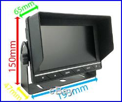 Heavy Duty 7 Dash Monitor and polished Stainless Steel Bracket Reversing camera