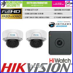 HiLook 8CH HD 1080P 2MP Night Vision Outdoor POE IP Home Security System Kit