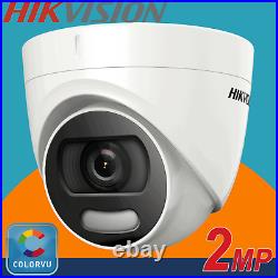 Hikvision 1080P HDMI DVR CCTV ColorVu Camera Home Security System Kit Outdoor HD