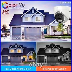 Hikvision 1080P HDMI DVR CCTV ColorVu Camera Home Security System Kit Outdoor HD