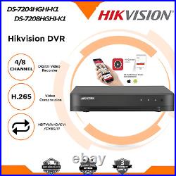Hikvision 1080P HDMI DVR CCTV ColorVu Camera Home Security System Kit Outdoor HD