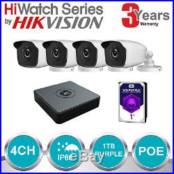 Hikvision 1080p 2mp Hd Ip Poe Cctv Bullet Camera 30m Night Vision Kit Box Wd 1tb