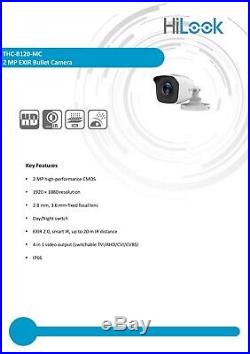 Hikvision 1080p Bullet Cctv Camera System Full Hd 20m Night Vision Kit Wd 1tb Uk