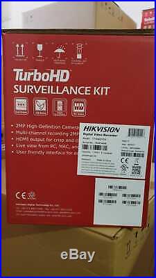 Hikvision 4CH Turbo HD DVR, 1TB HDD, 4 Outdoor Turret Cameras, Kit