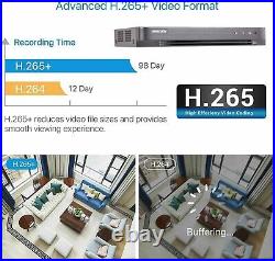 Hikvision 4K 8MP COLORVU CCTV Outdoor KIT Audio CAMERA SYSTEM DVR + 1TB HDD Kit