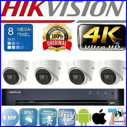 Hikvision 4k 8mp Cctv System Camera 8ch 16ch Dvr 60m Ir Video Cctv Security Kit