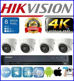 Hikvision 4k 8mp Cctv System Camera 8ch 16ch Dvr 60m Ir Video Cctv Security Kit