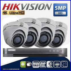 Hikvision 4k Cctv Full Kit Dvr 8mp Ultra Hd 5mp Cameras Night Vision Security Uk