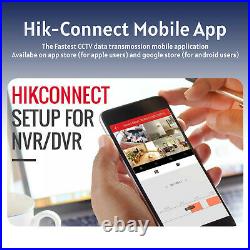 Hikvision 4k Cctv System Ip Poe 8mp Audio MIC Camera Night Vision Security Kit