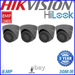 Hikvision 4k Cctv System Ip Poe 8mp Audio MIC Night Vision Security Kit 4mm Grey