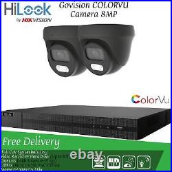 Hikvision 4k Colorvu Cctv System 8mp Dvr Color Night Vision Security Camera Kit