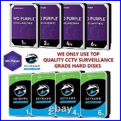Hikvision 5MP CCTV System 4CH 8CH DVR ProLux Colour Night Vision Dome Camera Kit