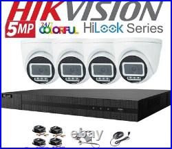 Hikvision 5mp Cctv Hd Colorful Night Vision Outdoor Dvr Home Security System 4tb