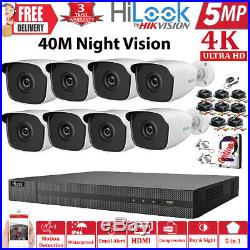 Hikvision 5mp Cctv System Hd Dvr 4ch 8ch 40m Exir Night Vision Bullet Camera Kit