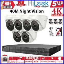 Hikvision 5mp Cctv System Uhd 4k Dvr 4ch 8ch Night Vision 40m Exir Ir Camera Kit