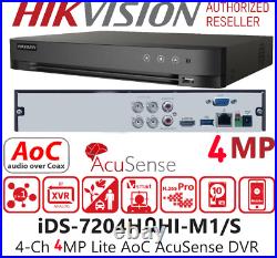 Hikvision 5mp Colorvu Audio MIC Cctv Security Outdoor Indoor Camera System Kit