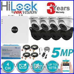 Hikvision 5mp Indoor Outdoor Hd Cctv System 4ch Dvr Camera 20m Night Vision Kit