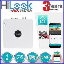 Hikvision 5mp Indoor Outdoor Hd Cctv System 4ch Dvr Camera 20m Night Vision Kit