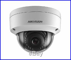 Hikvision 8 CH Channel 4K 8MP NVR with 6 x 2MP Dome IP POE Camera Security System