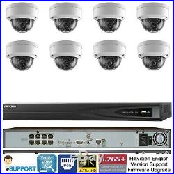 Hikvision 8 CH Channel 4K 8MP NVR with 8 x 4MP Dome IP POE Camera Security System