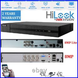 Hikvision 8mp 4k Cctv Uhd Dvr 4/8ch System Outdoor 8mp 60m Camera Security Kit