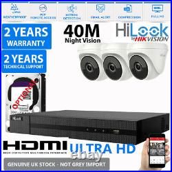 Hikvision 8mp 5mp Cctv System Uhd Dvr 4ch 8ch Exir 40m Night Vision Camera Kit
