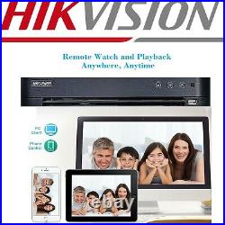 Hikvision 8mp 8ch Dvr Cctv Viper Pro 8mp 4k Night Vision Cameras System Kit Uk