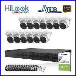 Hikvision Audio Cctv Camera System Kit Hilook MIC Hdmi Dvr Night Vision Outdoor