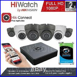 Hikvision CCTV 1080P HD 2.4MP Outdoor Night Vision Home DVR Security System Kit^