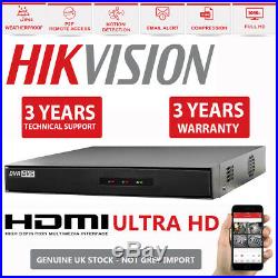 Hikvision CCTV 4CH HD DVR 1080P 2.4MP Outdoor Night Vision Security System Kit