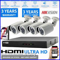 Hikvision CCTV Full HD 1080P 2.4MP Night Vision Outdoor DVR Home Security Kit