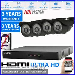 Hikvision CCTV Full HD 1080P 2.4MP Night Vision Outdoor DVR Home Security Kit