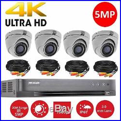 Hikvision CCTV HD1080P 5MP Night Vision Outdoor DVR Home Security System Kit 8CH