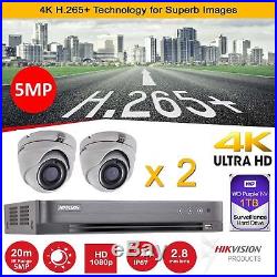 Hikvision CCTV HD 1080P 5MP Night Vision 4K DVR Home Security System Kit 1TB HD^