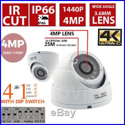 Hikvision CCTV HD 1440P 4MP Night Vision Outdoor DVR Home Security System Kit
