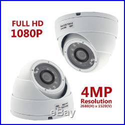 Hikvision CCTV HD 1440P 4MP Night Vision Outdoor DVR Home Security System Kit