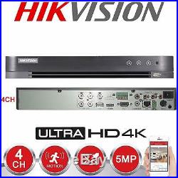 Hikvision CCTV HD 4K 5MP Night Vision Outdoor DVR Home Security System Kit 1