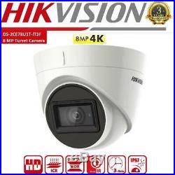 Hikvision CCTV HD 4K UHD 8MP Night Vision Outdoor DVR Home Security System Kit