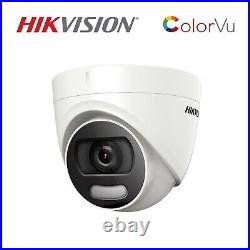 Hikvision Cctv Kit 5mp Camera Bundle Dvr Ip67 Colorvu Night Vision Ds-2ce72hft-f