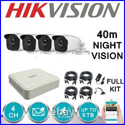 Hikvision Cctv System 2mp 4 8 Channel Dvr Bullet Night Vision Camera Bundle Kit