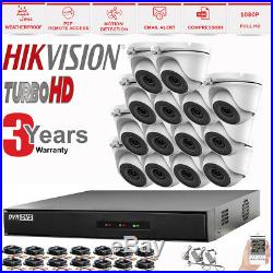 Hikvision Cctv System 4ch 8ch 16ch Dvr Dome 20m Night Vision Camera Full Kit