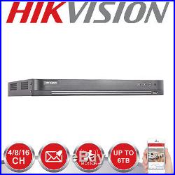 Hikvision Cctv System 4ch 8ch 16ch Dvr Hiwatch Dome Night Vision Camera Full Kit